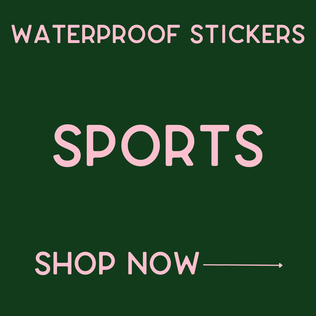 Waterproof Stickers - Sports