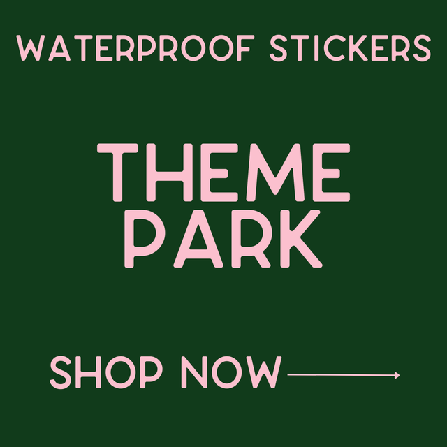 Waterproof Stickers - Theme Park