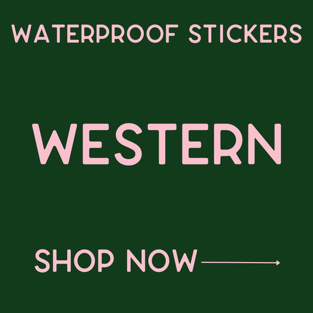 Waterproof Stickers - Western