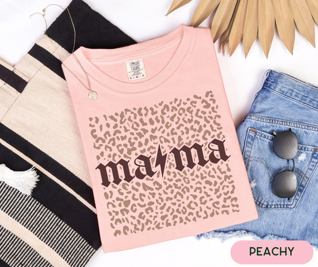 Comfort Colors Tee | Leopard Mom [m017]