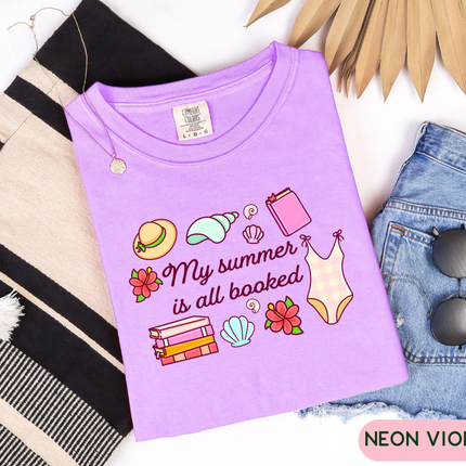 Comfort Colors Tee | My Summer is Booked | B053