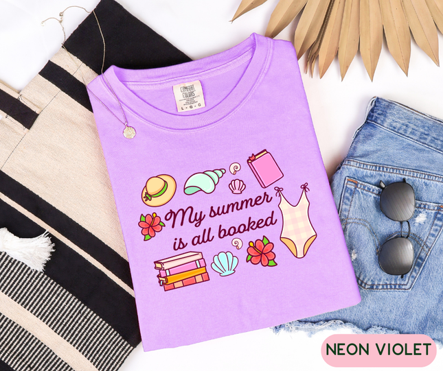 Comfort Colors Tee | My Summer is Booked | B053