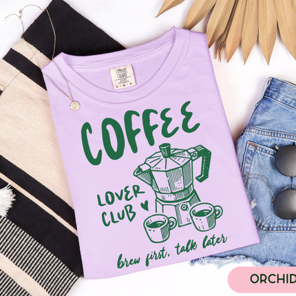 Comfort Colors Tee | Coffee Lover Club [i002]