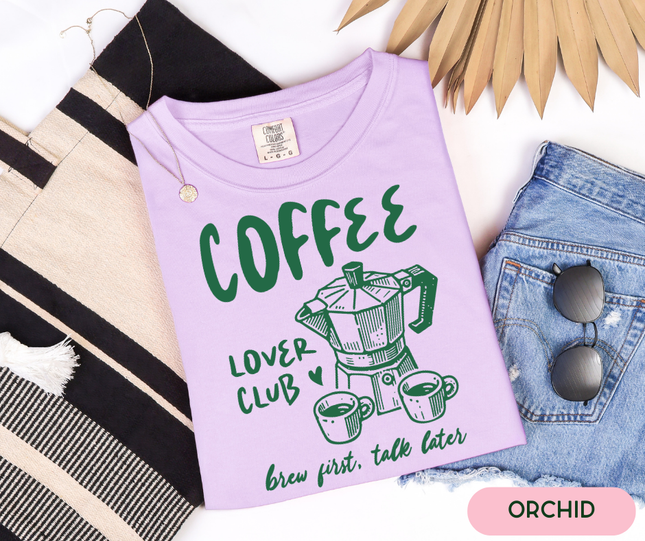 Comfort Colors Tee | Coffee Lover Club [i002]