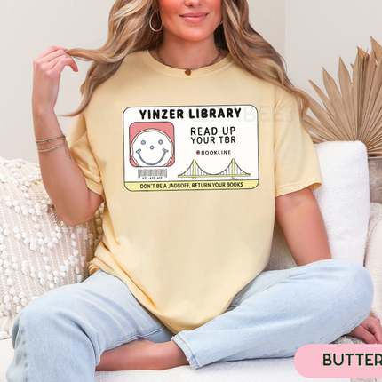 Comfort Colors Tee | Yinzer Library Card