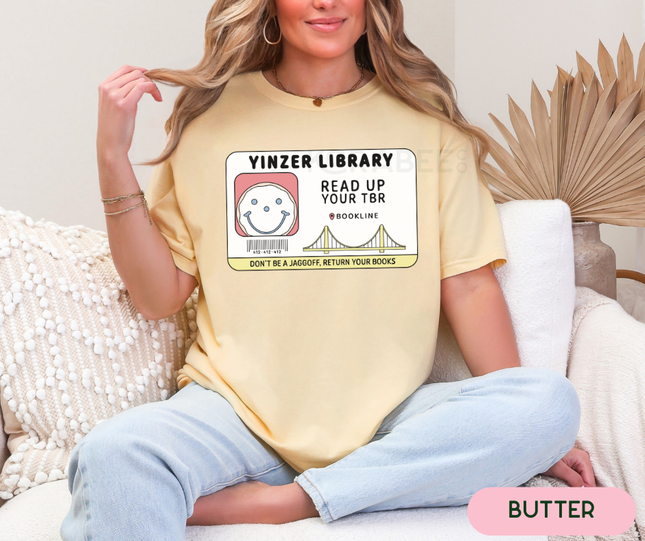 Comfort Colors Tee | Yinzer Library Card