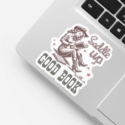 STICKER | Saddle Up with a Good Book | KBC0000094
