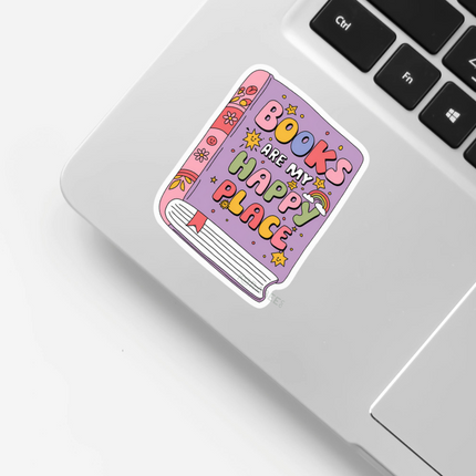 STICKER | Books Are My Happy Place | BOOKS00052