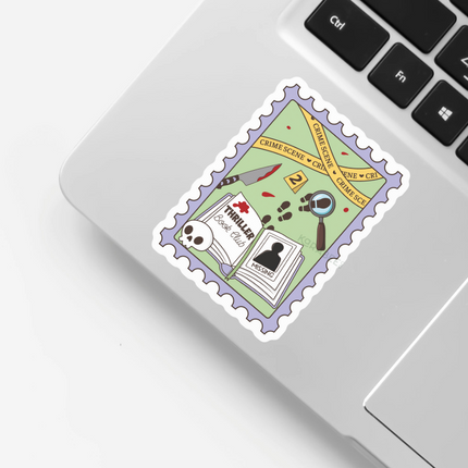 STICKER | Thriller True Crime Books Stamp | BOOKS00101