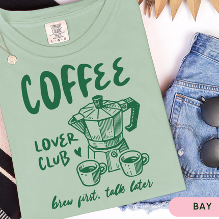 Comfort Colors Tee | Coffee Lover Club [i002]