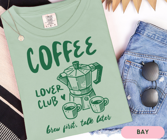 Comfort Colors Tee | Coffee Lover Club [i002]