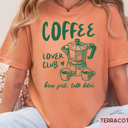 Comfort Colors Tee | Coffee Lover Club [i002]