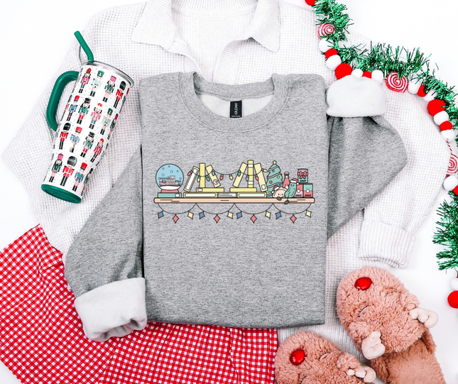 Holiday Pittsburgh Bookshelf Crewneck | Made to Order