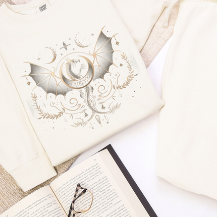 Comfort Colors Crewneck | Dragon with Moons