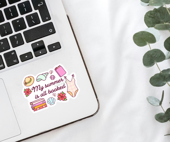 STICKER | My Summer is Booked | BOOKS00074