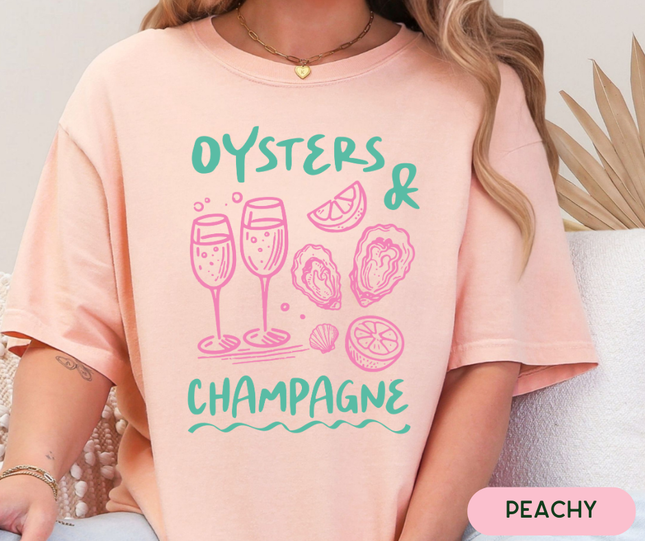 Comfort Colors Tee | Oysters and Champagne [r008]