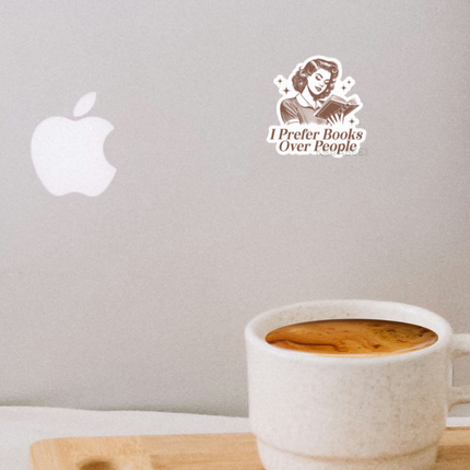 STICKER | I Prefer Books Over People | BOOKS00063