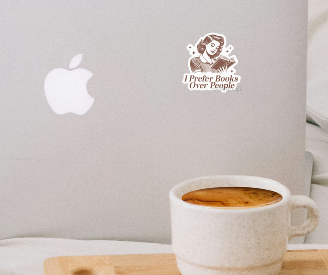 STICKER | I Prefer Books Over People | BOOKS00063