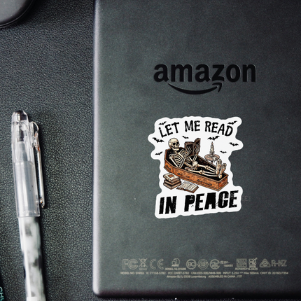 STICKER | Let Me Read In Peace | BOOKS00031