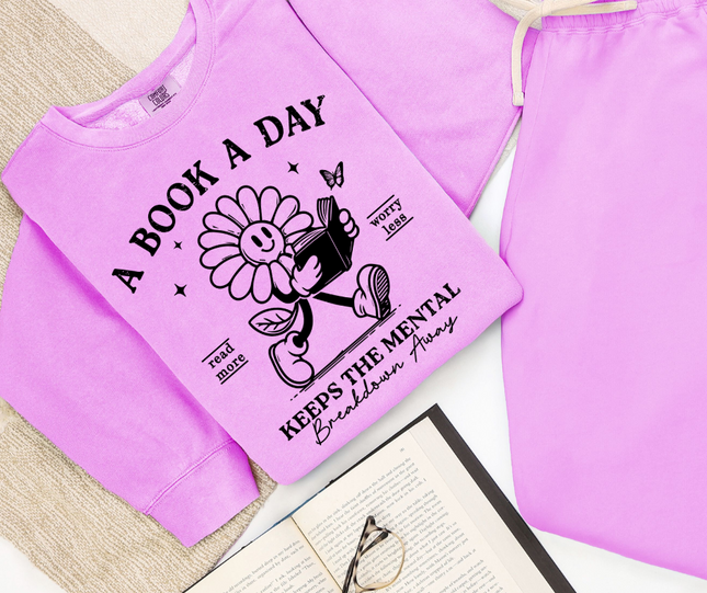 Comfort Colors Crewneck | A Book a Day