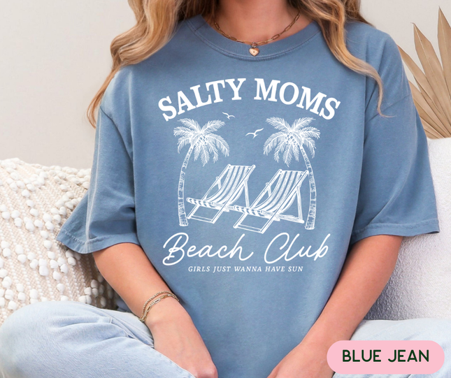 Comfort Colors Tee | Salty Moms Beach Club [r021]