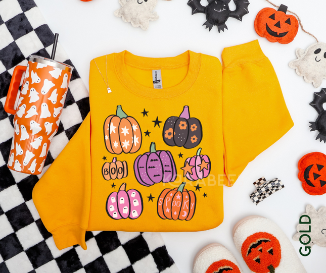 Gildan Crewneck | Cute Pumpkins [h009]