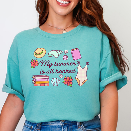 Ready to Ship | Comfort Colors Tee | My Summer is Booked | B053