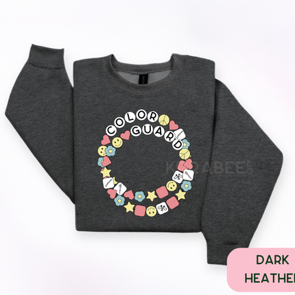 Gildan Crewneck | Colorguard Friendship Bracelet