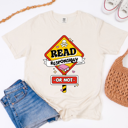 Comfort Colors Tee | Read Responsibly [b090]