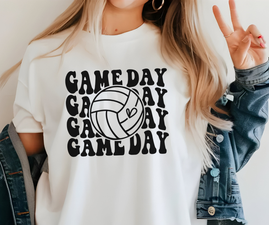 Comfort Colors Tee | Volleyball Game Day [623]