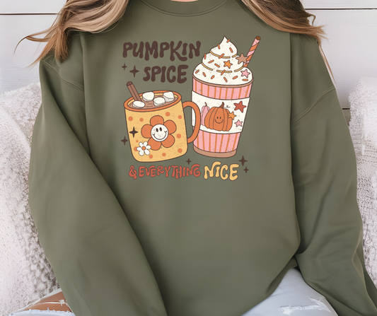 Gildan Crewneck | Pumpkin Spice and Everything Nice [466]