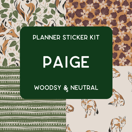 Amplify Planner Stickers | Weekly Kit | Paige