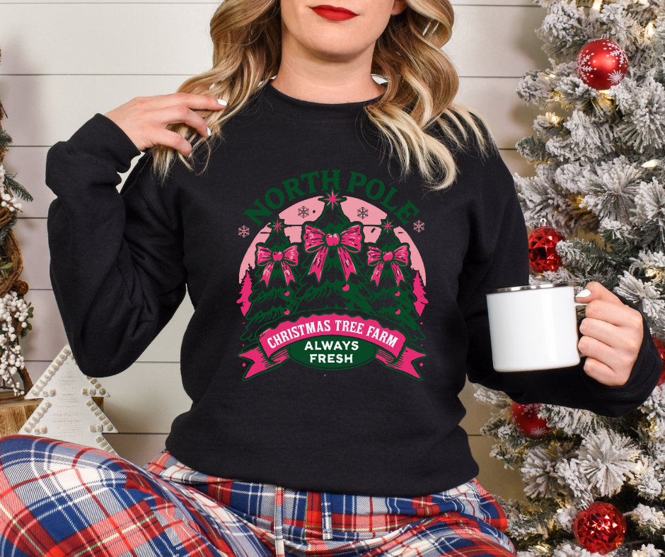 Gildan Crewneck | North Pole Christmas Tree Farm [650]