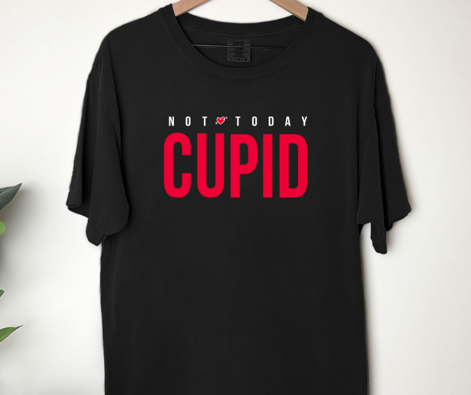 Comfort Colors Tee | Not Today Cupid [065]