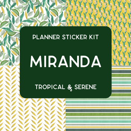 Amplify Planner Stickers | Weekly Kit | Miranda