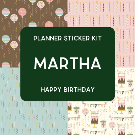 Amplify Planner Stickers | Weekly Kit | Martha