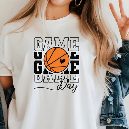 Comfort Colors Pocket Tee | Basketball Game Day [619]