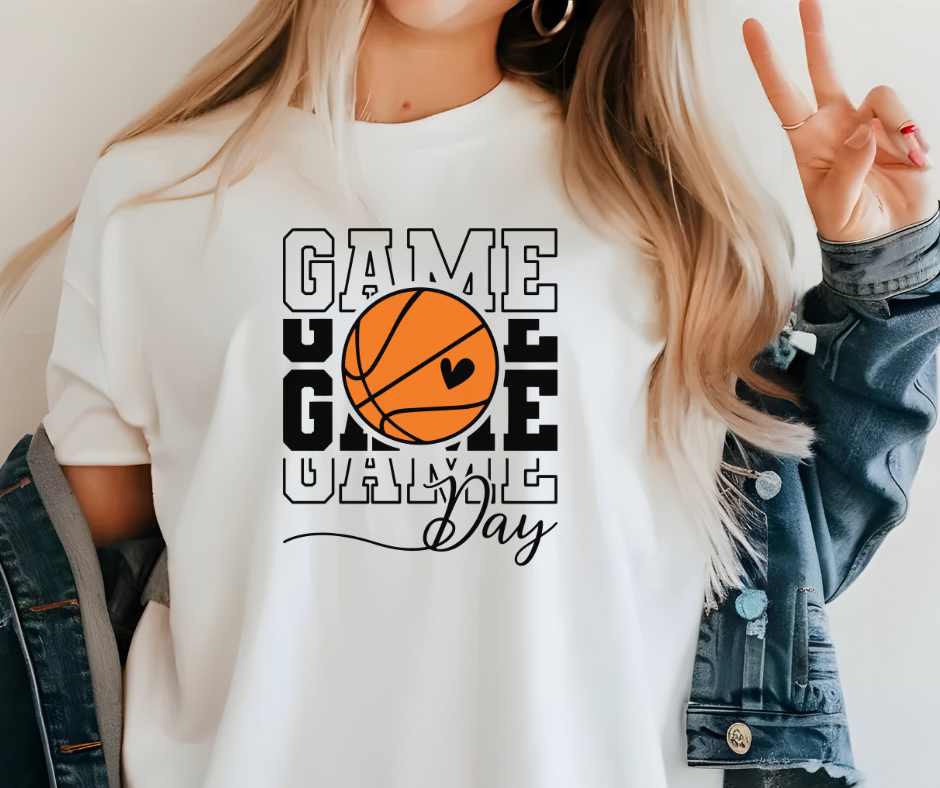 Comfort Colors Pocket Tee | Basketball Game Day [619]