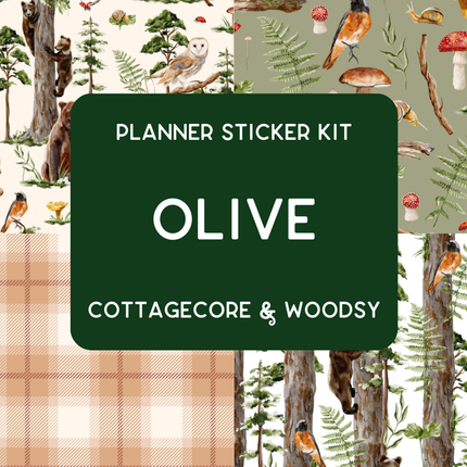 Amplify Planner Stickers | Weekly Kit | Olive