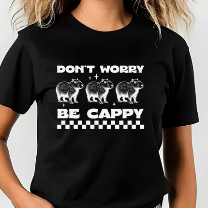 Comfort Colors Tee | Cappybara Don't Worry Be Cappy [359]