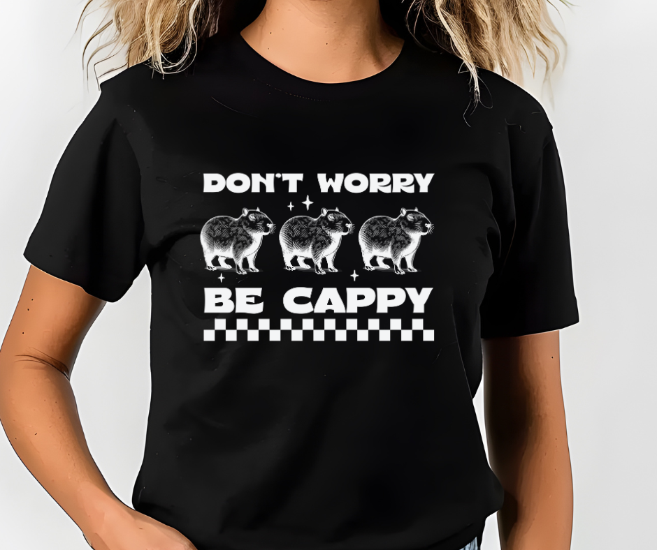 Comfort Colors Tee | Cappybara Don't Worry Be Cappy [359]