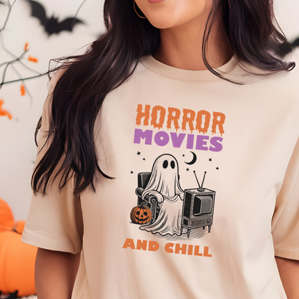 Comfort Colors Tee | Horror Movies and Chill [574]