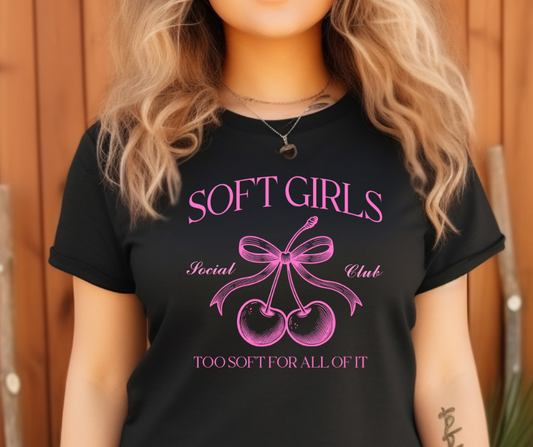 Comfort Colors Tee | Soft Girls Club Coquette Cherries [181]