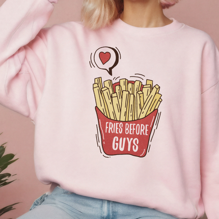 Gildan Crewneck | Fries Before Guys [018]