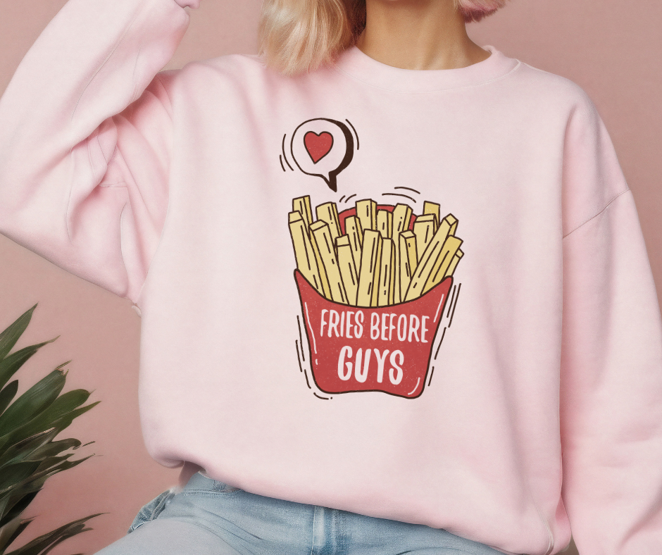 Gildan Crewneck | Fries Before Guys [018]