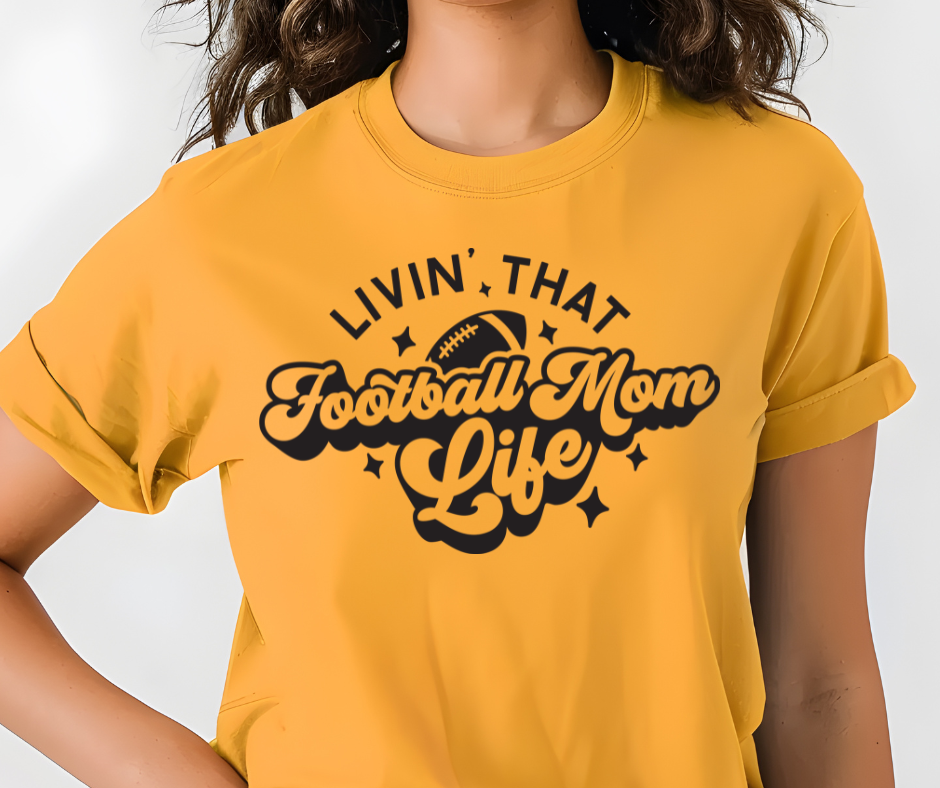 Comfort Colors Tee | Living that Football Mom Life [145]