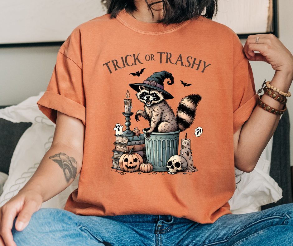 Comfort Colors Tee | Trick or Trashy Raccoon [397]