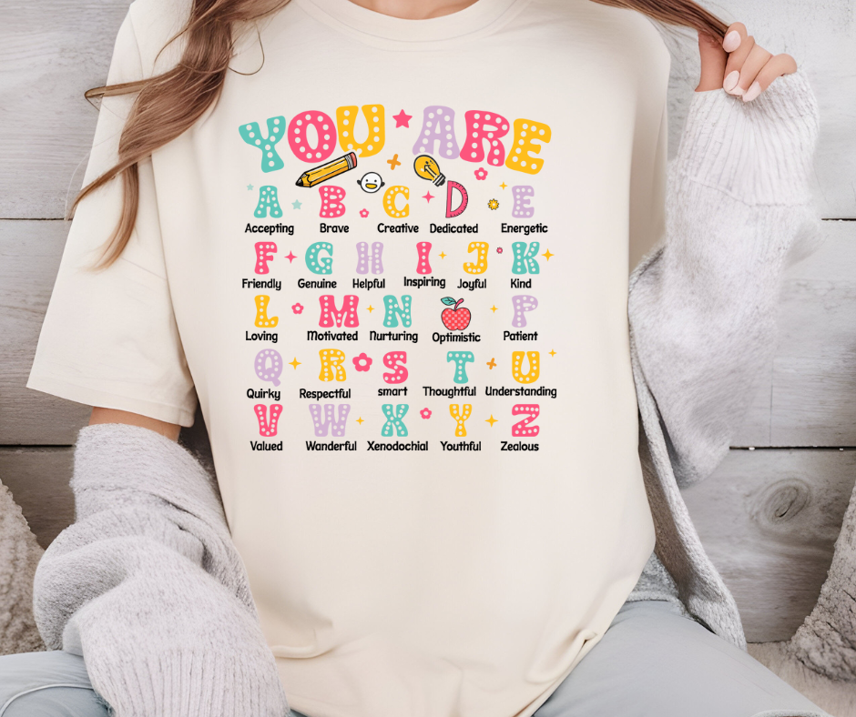 Comfort Colors Tee | Teacher ABCs of Encouragement [524]