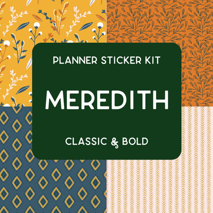 Amplify Planner Stickers | Weekly Kit | Meredith