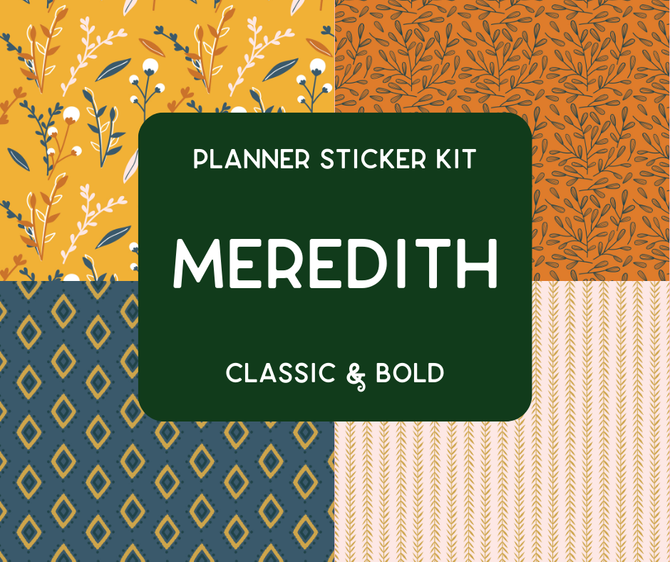 Amplify Planner Stickers | Weekly Kit | Meredith